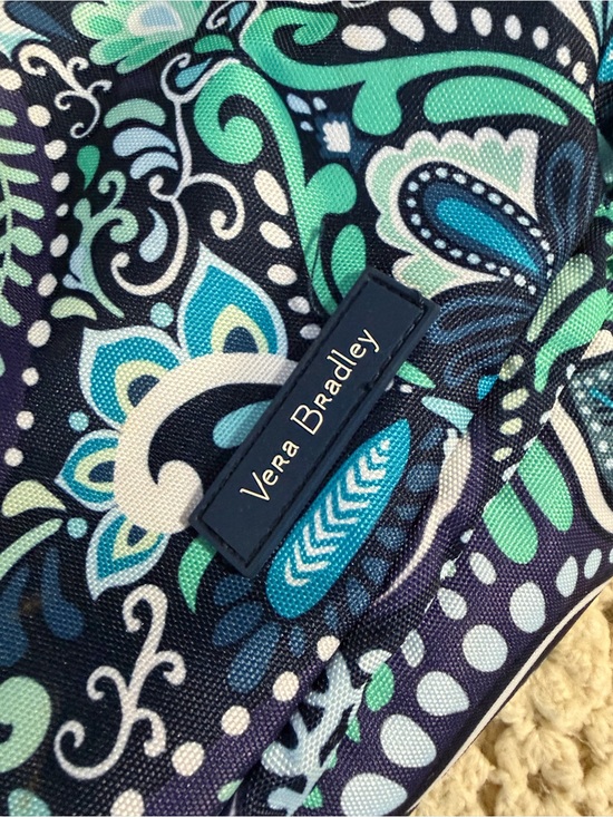 Vera Bradley Handbags - Vera Bradley Navy, Teal & Aqua Paisley cosmetic organizer - GUC- bundle